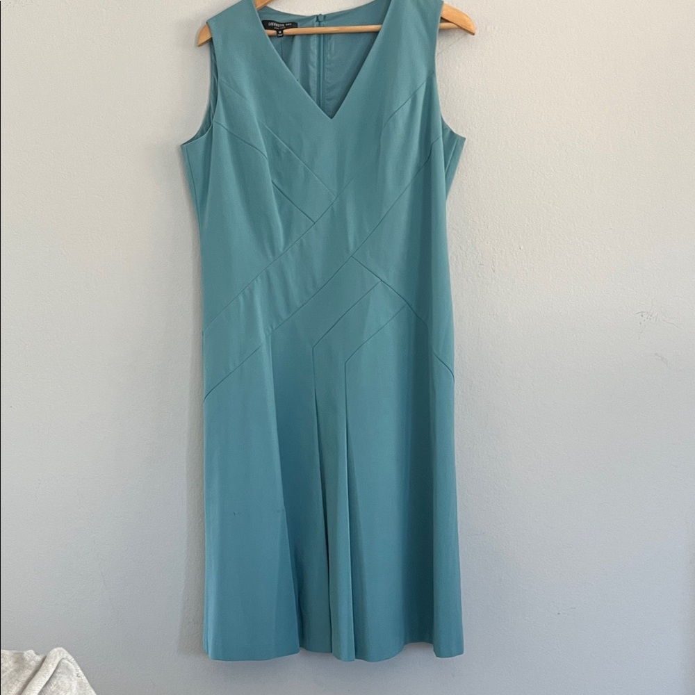 Lafayette 148 New York Teal Midi Dress